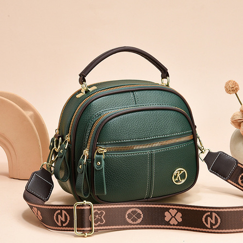 Leather Handbag for Women, Minimalist Luxury Style, Multi-functional and Versatile, Ideal for Mothers, Suitable for Middle-aged Women, Can be Used as a Shoulder Bag or Crossbody Bag