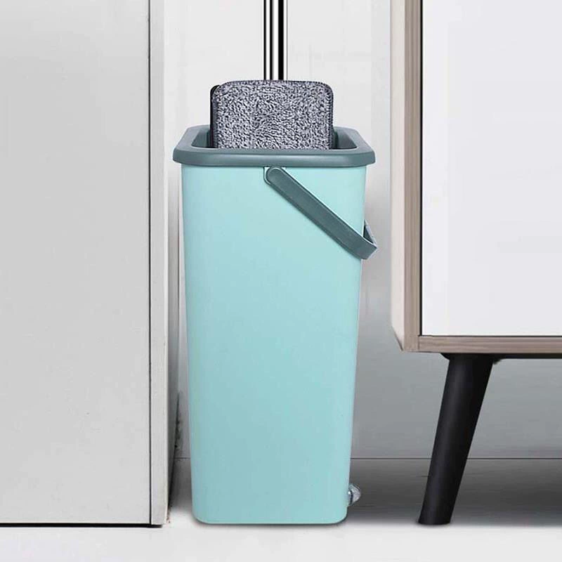 Ленивый человек впитывает швабру сухие и влажные бытовые многофункциональные плоские швабры с ведром без ручной стирки швабры