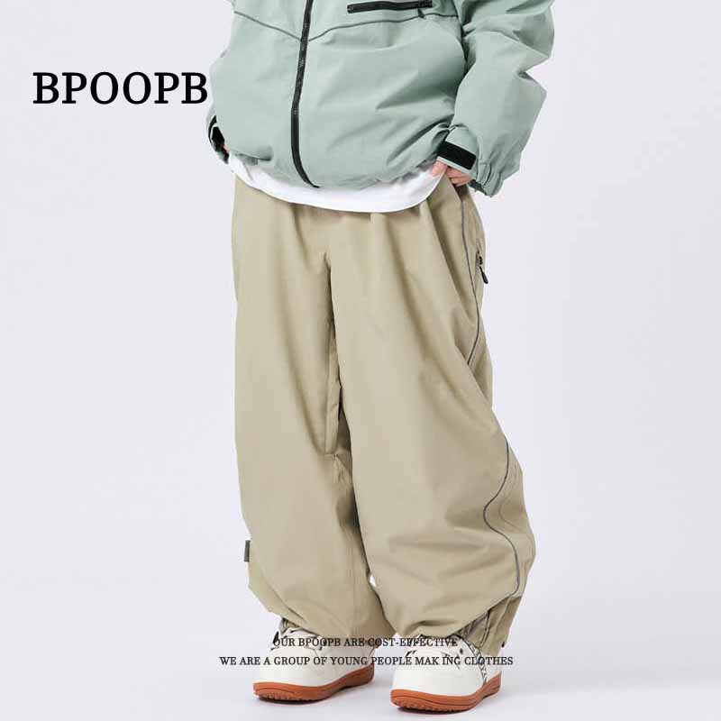 Southern Small Potato Ski Pants Women's Snowboard Waterproof Ski Outer Wear Pants Loose Double-board Outdoor Men's Casual Pants Southern Small Potato Ski Pants Women's Snowboard Waterproof Ski Outer Wear Pants Loose Double-board Outdoor Men's Casual Pants