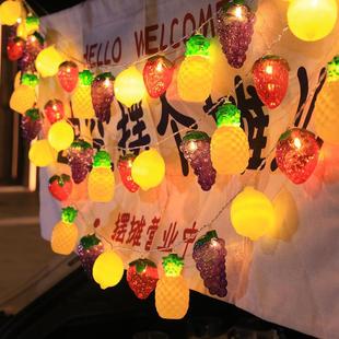 Outdoor Night Market Stall Atmosphere String Lights Trendy Trunk Decoration Small Colorful Lights Flashing String Lights Fairy Lights