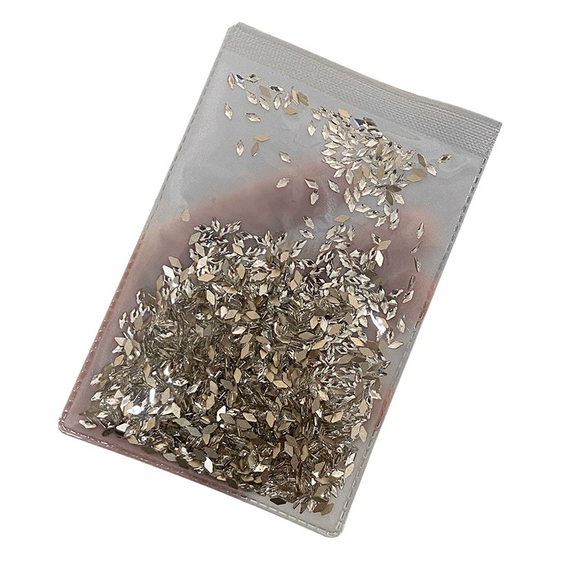 Прозрачный белый сверло для ногтей размер мини-плоский Алмазный ворс особой формы Diamond 1440 штук вся упаковка украшения для ногтей оптом