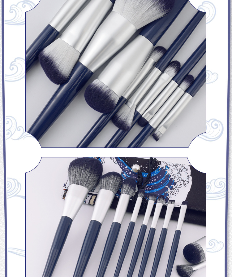 Cangzhou Bihai Chaosheng offers a complete set of 10 makeup brush sets, including foundation brushes, blush brushes, eyeshadow brushes, and makeup tools undefined