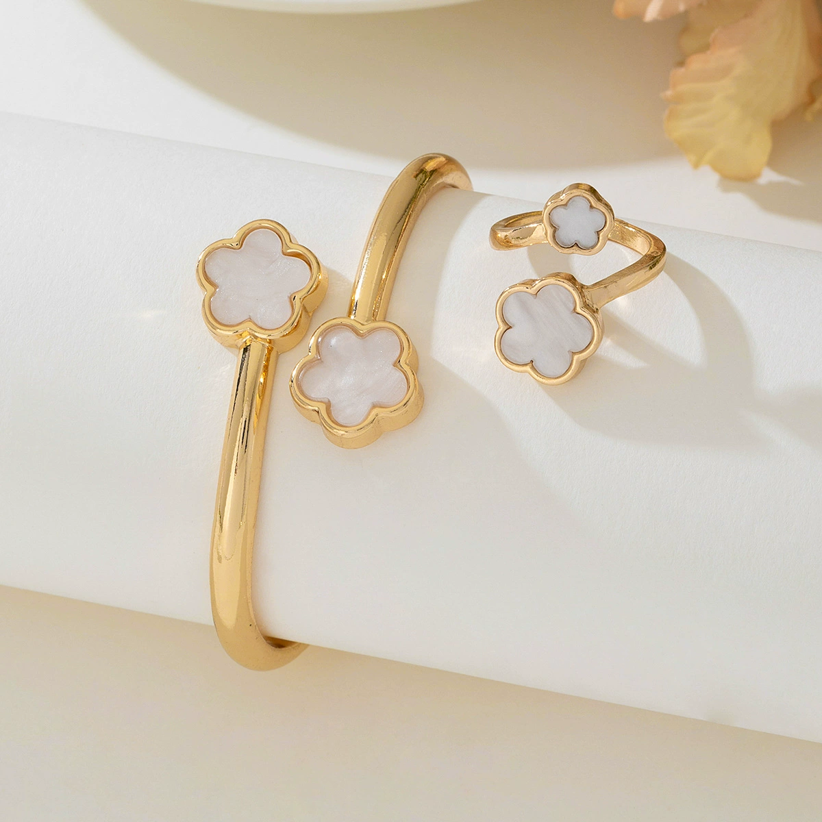 Set, bracelet, ring, jewelry, 6 pieces