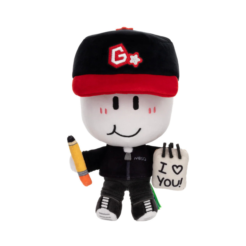 跨境新品Noobsquad Guesty Plushie游戏周边毛绒玩偶铅笔画板小孩|undefined