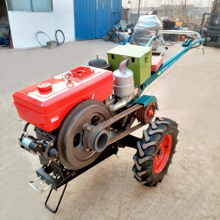 32-Horsepower Electric-Start Hand-Cultivator, 15-Horsepower Hand-Cultivator with Disc Plow, Front-Mounted Lawn Mower, Agricultural Rotary Tiller