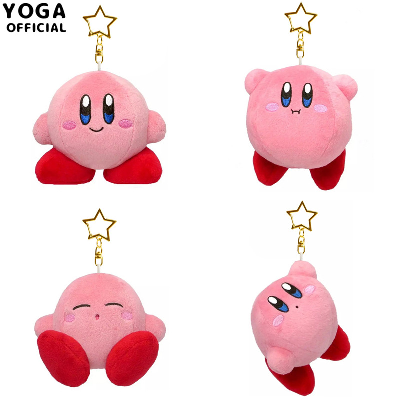 lovely Cartoon Kirby Plush Doll Pendant solar system Pink girl Pericardium Pendants Key buckle gift