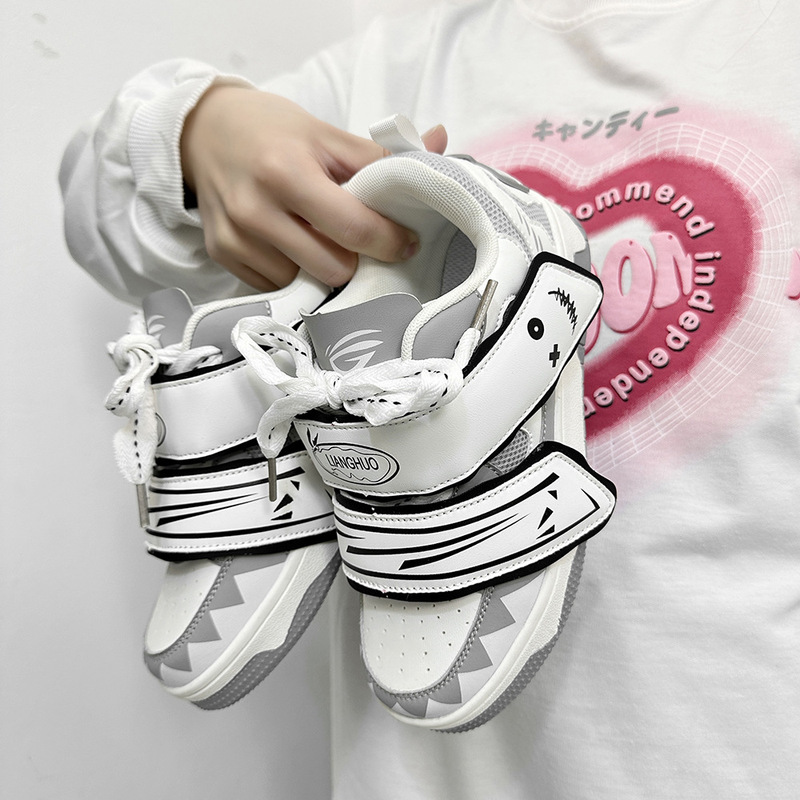 Small group grimace bread shoes men's 2024 new summer breathable all-match ins couple casual sports skateboard shoes