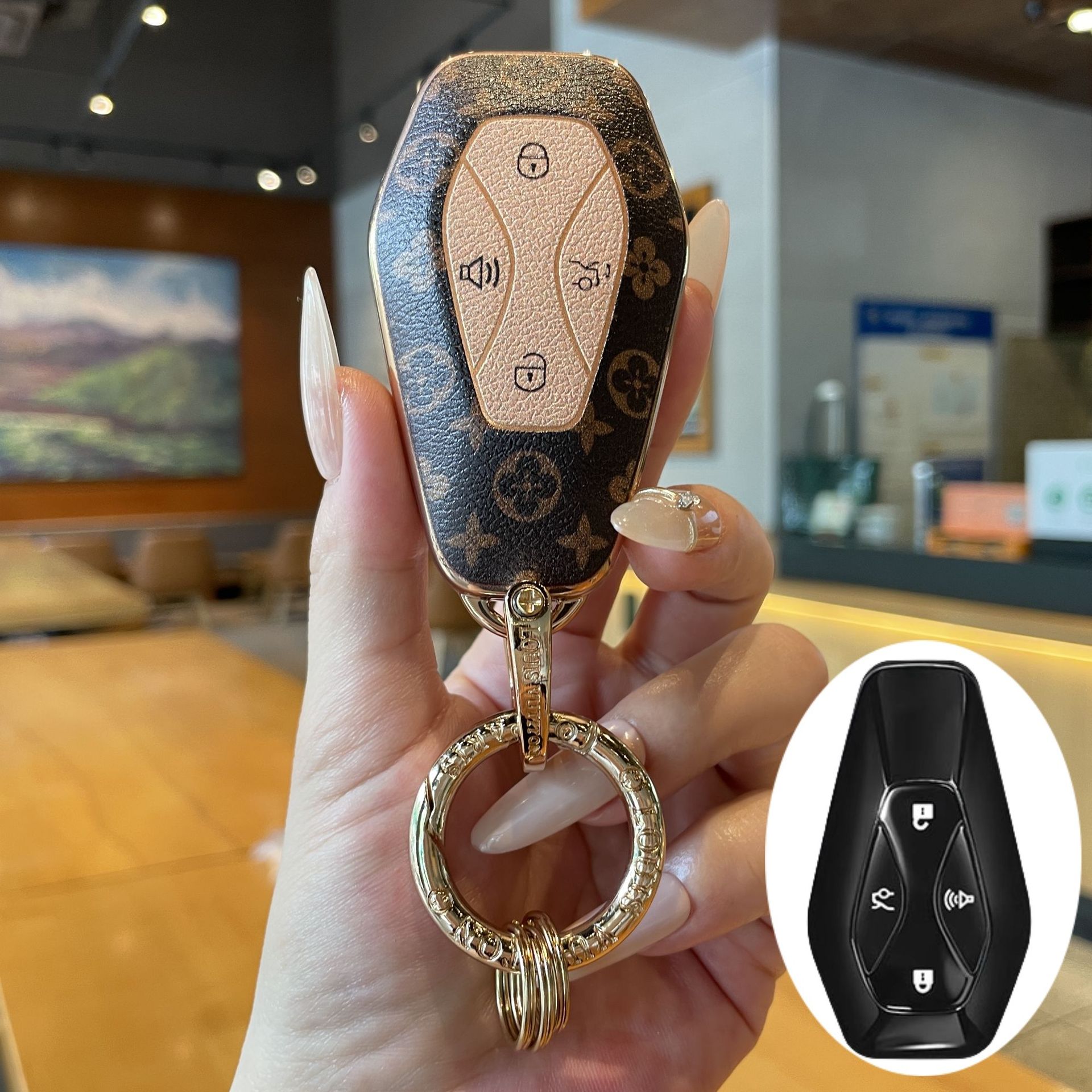 Extreme Fox Alpha T5 Key Cover S5/S6 Remote Control Protective Case Alpha S Creative T6 Pure Electric Shell Decorative Car Keychain