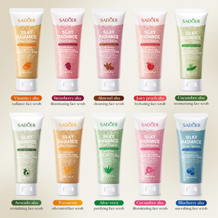 (Cross-border trading), (Wholesale), aloe vera gel with salicylic acid, scrub for face, 100g, deep cleansing
