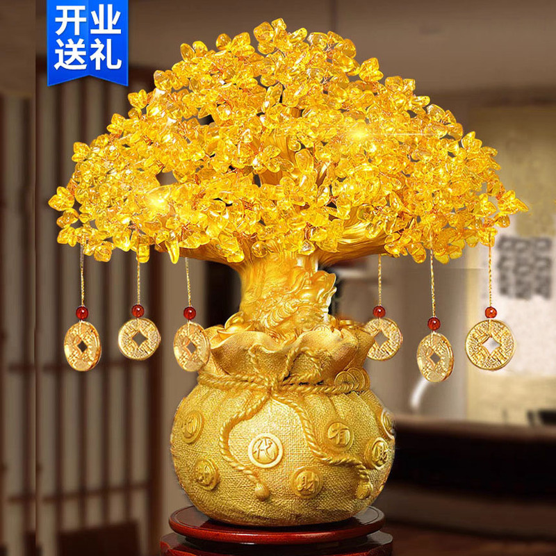Factory direct citrine shake money fortune fortune tree ornaments office housewarming living room TV cabinet porch wine cabinet Factory direct citrine shake money fortune fortune tree ornaments office housewarming living room TV cabinet porch wine cabinet