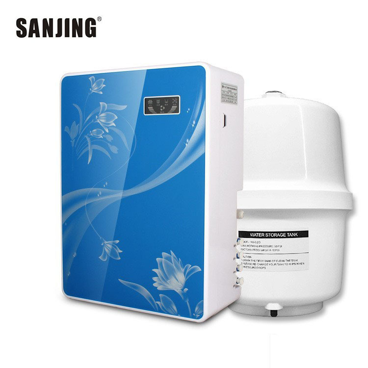 Purificador de agua de ósmosis inversa doméstica 75g doble salida de agua caja-tipo integrado ro máquina al por mayor Cocina eléctrica purificador de agua