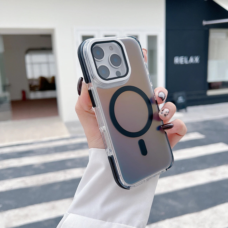 适用于iphone17promax磁吸手机壳变色龙翻盖镜头苹果16防摔保护套|undefined