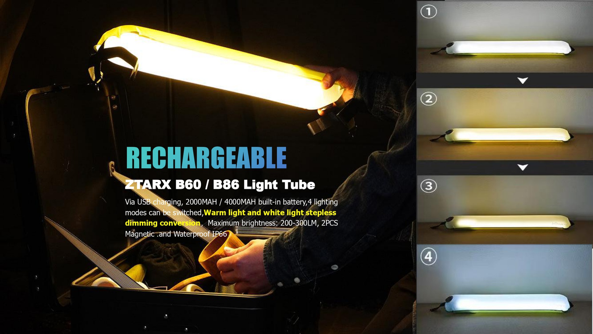 ZTARX Inflatable LIGHT TUBE 20