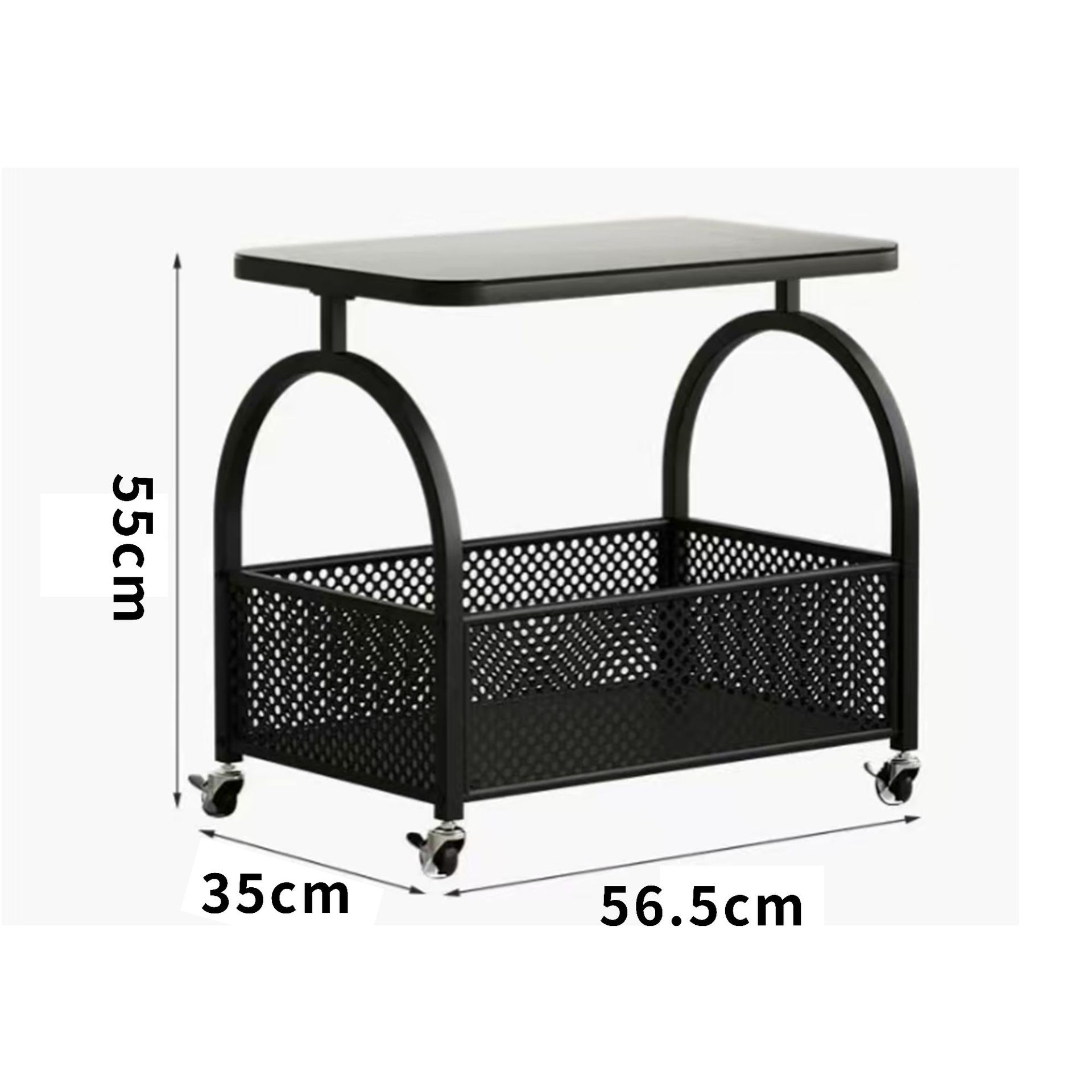 블랙 + 아이언 아트 + 브라운 강화유리