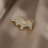 Cute brooch, protective underware lapel pin, pin, flowered, cat's eye