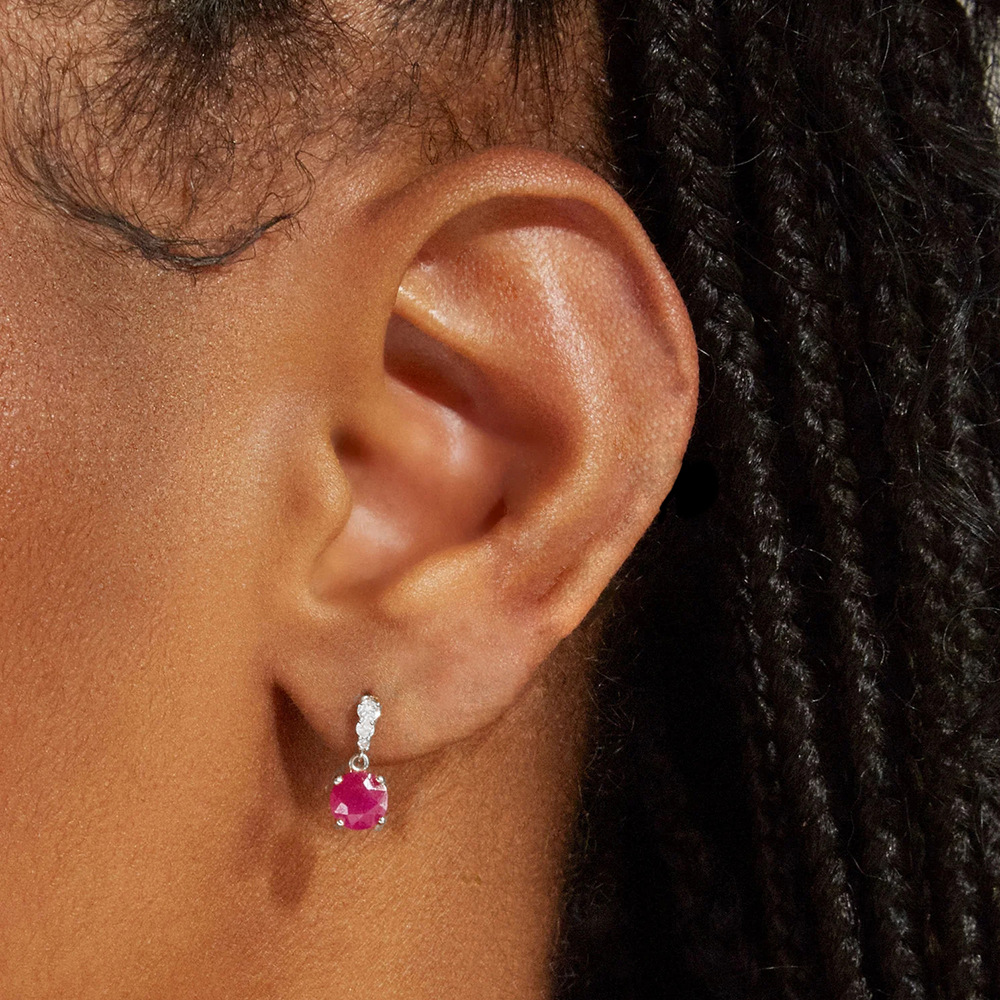 4g Weight 925 Sterling Silver Ear Needle Material Zircon Inlay Material Earrings Classification 1 Pair Quantity Daily Occasion 925 Sterling Silver Material Geometric Pattern Women's Gender Plating, Inlay Design Simple Style Style 1 Pair 925 Sterling Silver Zircon Geometric Earrings 8