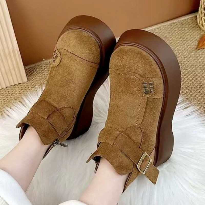 Martens, keep warm fashionable non-slip universal low boots platform