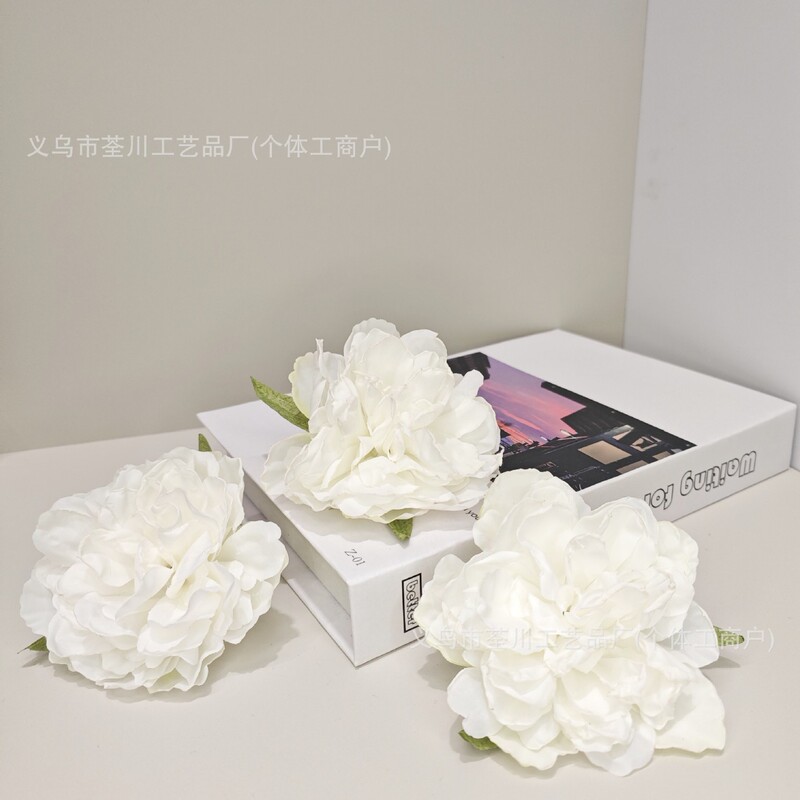 DIY手仿真花烧边牡丹古风帽子衣服配件配饰花头假花婚庆花墙装饰|undefined