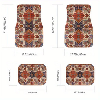 dirt-resistant, wear-resistant, easy to maintain, Avtomobil döşəmə paspasları - 1-138-pattern-27-3344cmtwo-piece-set