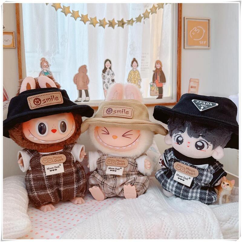 First and Second Generation Labubu Baby Clothes 17cm Labubu 10cm Cotton Doll Green Children's Overalls and Hat Accessories First and Second Generation Labubu Baby Clothes 17cm Labubu 10cm Cotton Doll Green Children's Overalls and Hat Accessories