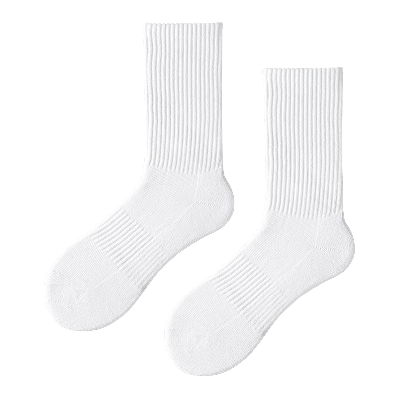 Socks Men's Plus Size Pure Cotton Towel Bottom Socks Thick Autumn and Winter Long Barrel Men's Black and White Stockings Sports Deodorant Socks Men's Plus Size Pure Cotton Towel Bottom Socks Thick Autumn and Winter Long Barrel Men's Black and White Stockings Sports Deodorant