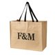Longitudinal Kraft paper tote bag composite coated non-woven bag large capacity clothing shoes shopping bag wholesale