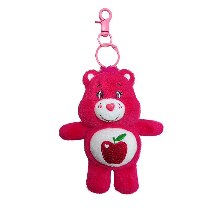 Genuino carebears arcoíris oso muñeca colgante amor oso bolso bolso colgante juguetes de peluche spot al por mayor