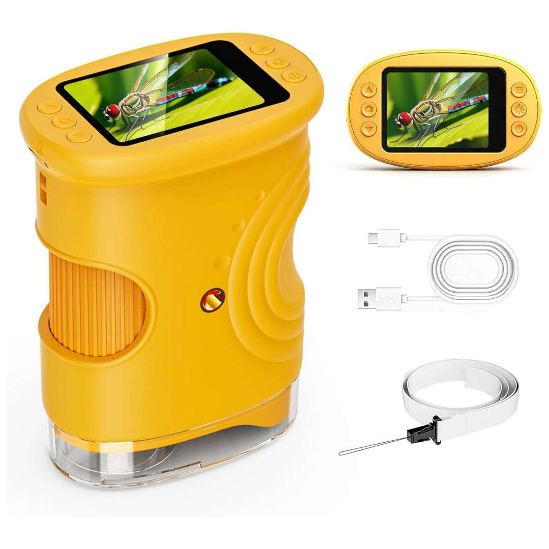 Трансграничный хит продаж, новый портативный цифровой электронный микроскоп, детские развивающие игрушки, детские подарки на день рождения