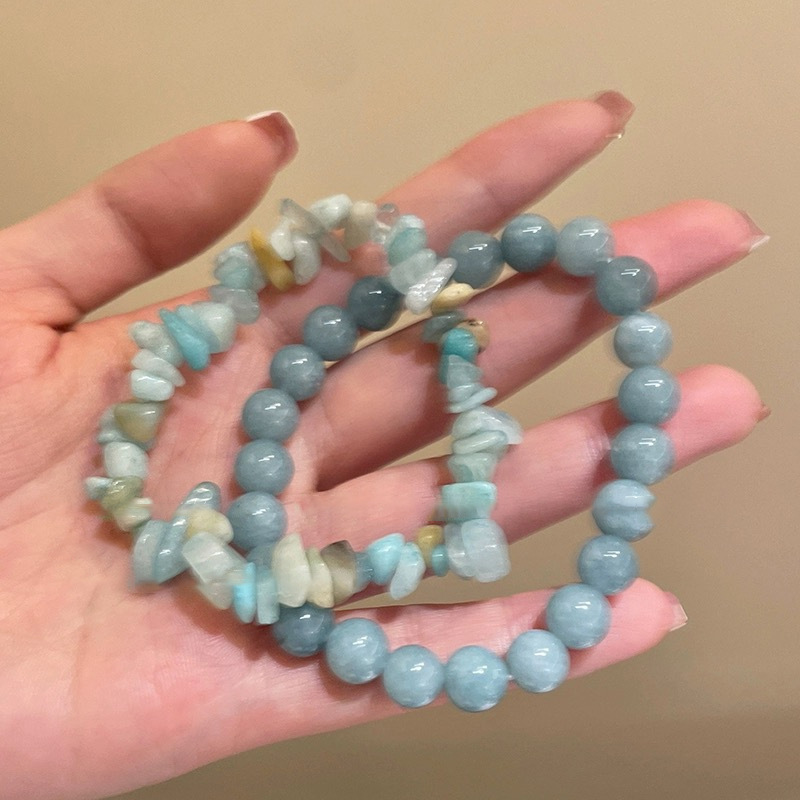 Mori-style Gravel Beaded Bracelet for Girls Ins Fresh and Fresh Student Girlfriend Bracelet Niche National Style Design Bracelet