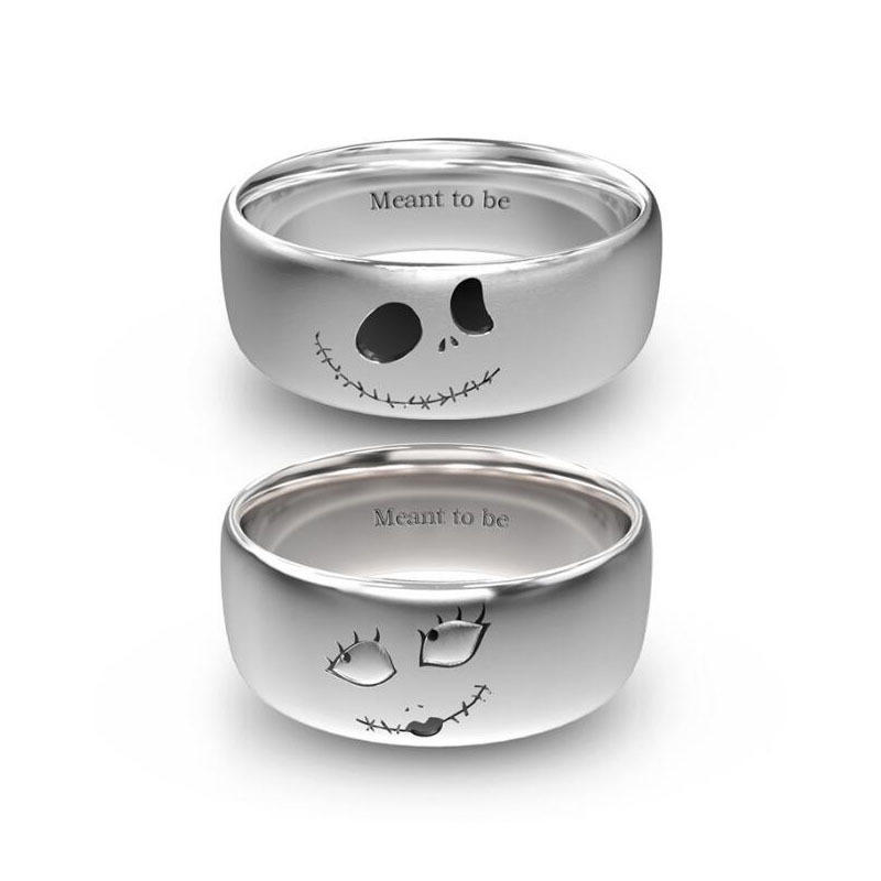 9g Weight Wide Band Rings Classification Punk Cool Style  Face Titanium Steel Wide Band Rings In Bulk