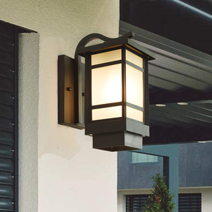 Outdoor Wall Lamp Waterproof New Chinese Style Villa Courtyard Exterior Wall Lamp Garden Park Aisle Outdoor Corridor Balcony Lamp Aluminum