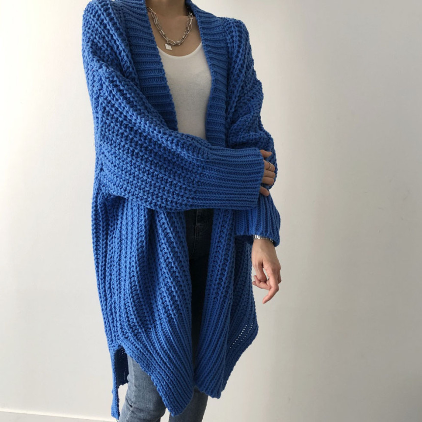 Placket Placket Type Women's Casual Streetwear Solid Color Placket Cardigan Sweater