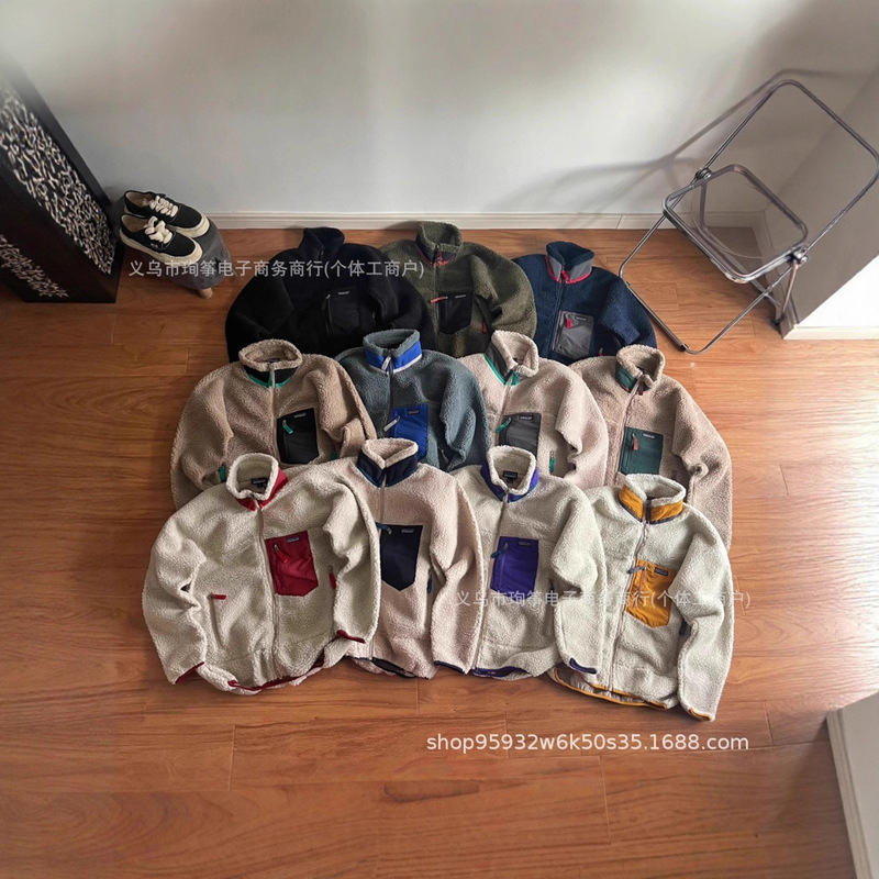 Cross-Border Supply Pata Patagonia Retro-X Autumn Fleece Cashmere Stand Collar Zipper Jacket