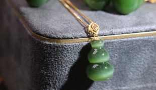 Jasper cat-eye gourd buckle random