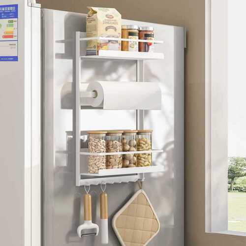 Wholesale Japanese magnetic fridge storage shelf side organizer kitchen home multi-functional side spice rack