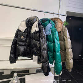 跨境外贸1954karakorum系列脱袖 家24秋冬新款女士连帽羽绒服外套