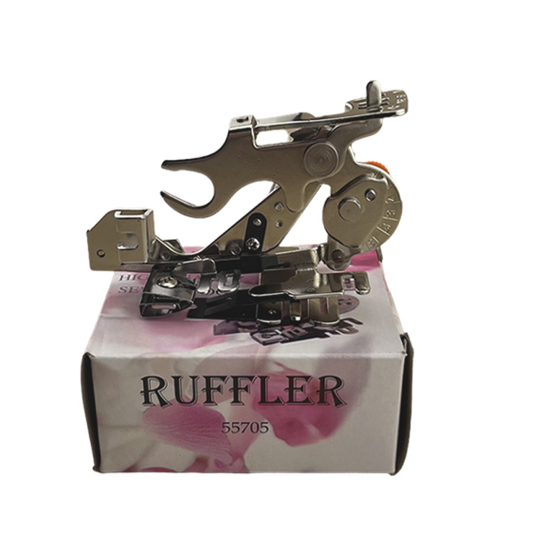 Hogar multi-funcional de alimentación síncrona prensatelas pie con Varilla de guía con cuchillo bloqueo borde prensatelas disco prensatelas pie material grueso prensatelas plisadas pie