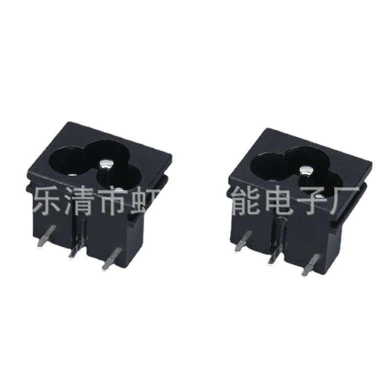 AC梅花插座 AC-032A小梅花插座 逆变器插座 三脚全铜IEC电源插座