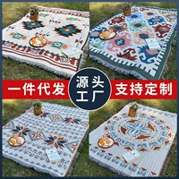 Уличное одеяло, одеяло для пикника, скатерть, одеяло для кемпинга, ковер, богемная палатка, коврик для кемпинга, одеяло для дивана, яичный рулет
