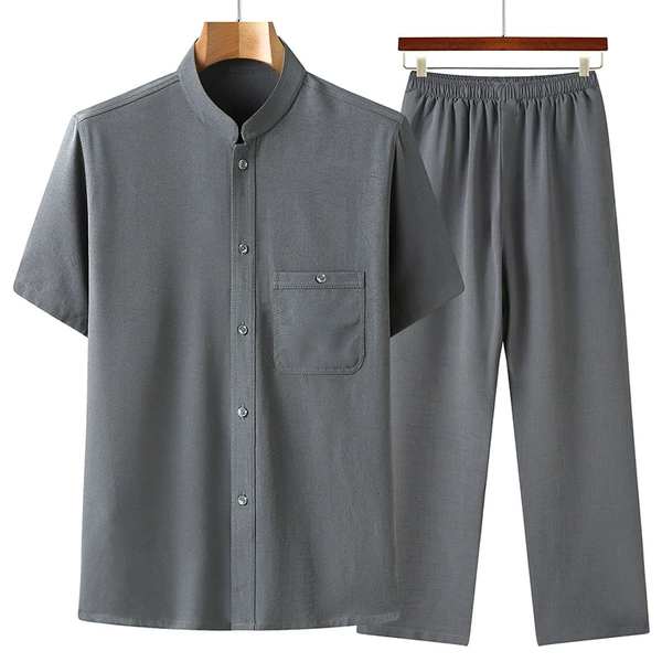 Dark gray suit