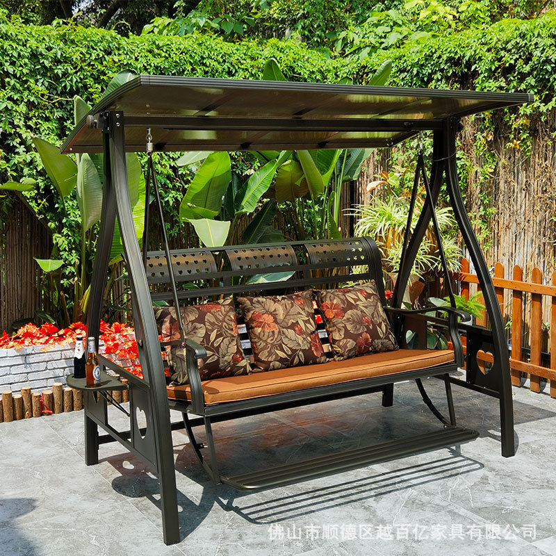 Silla colgante para exteriores, silla colgante para patio, silla colgante tipo cesta para balcón, silla colgante de metal moderna de aleación de aluminio para interiores.