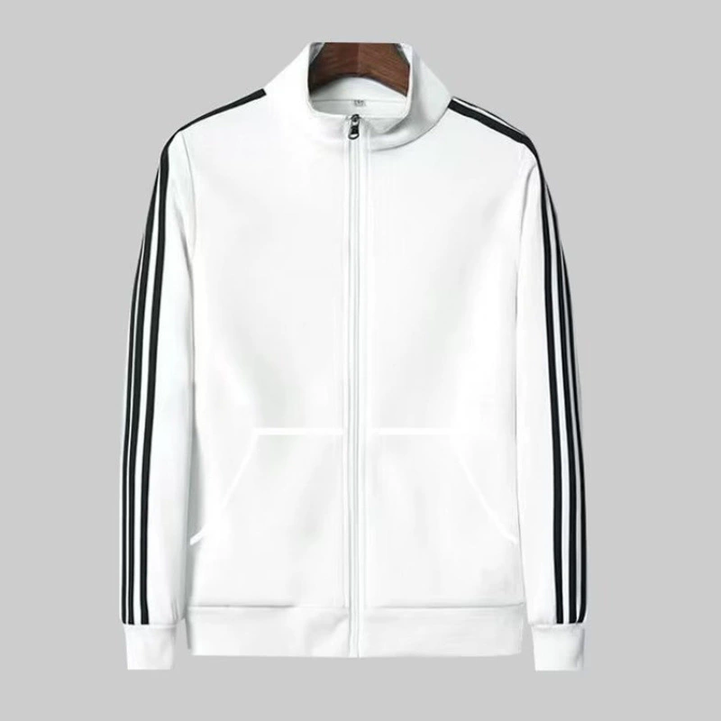 Весенне-осенняя тонкая куртка, спортивная одежда, мужской повседневный костюм с тремя полосками, толстовка для бега на открытом воздухе и спортивные штаны, комплект из двух предметов