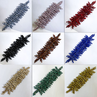 European and American Bride Headwear Handmade Rhinestone Hair Belt Full Diamond Color Hair Crown Wedding Heavy Industry Dress Accessories DZ005