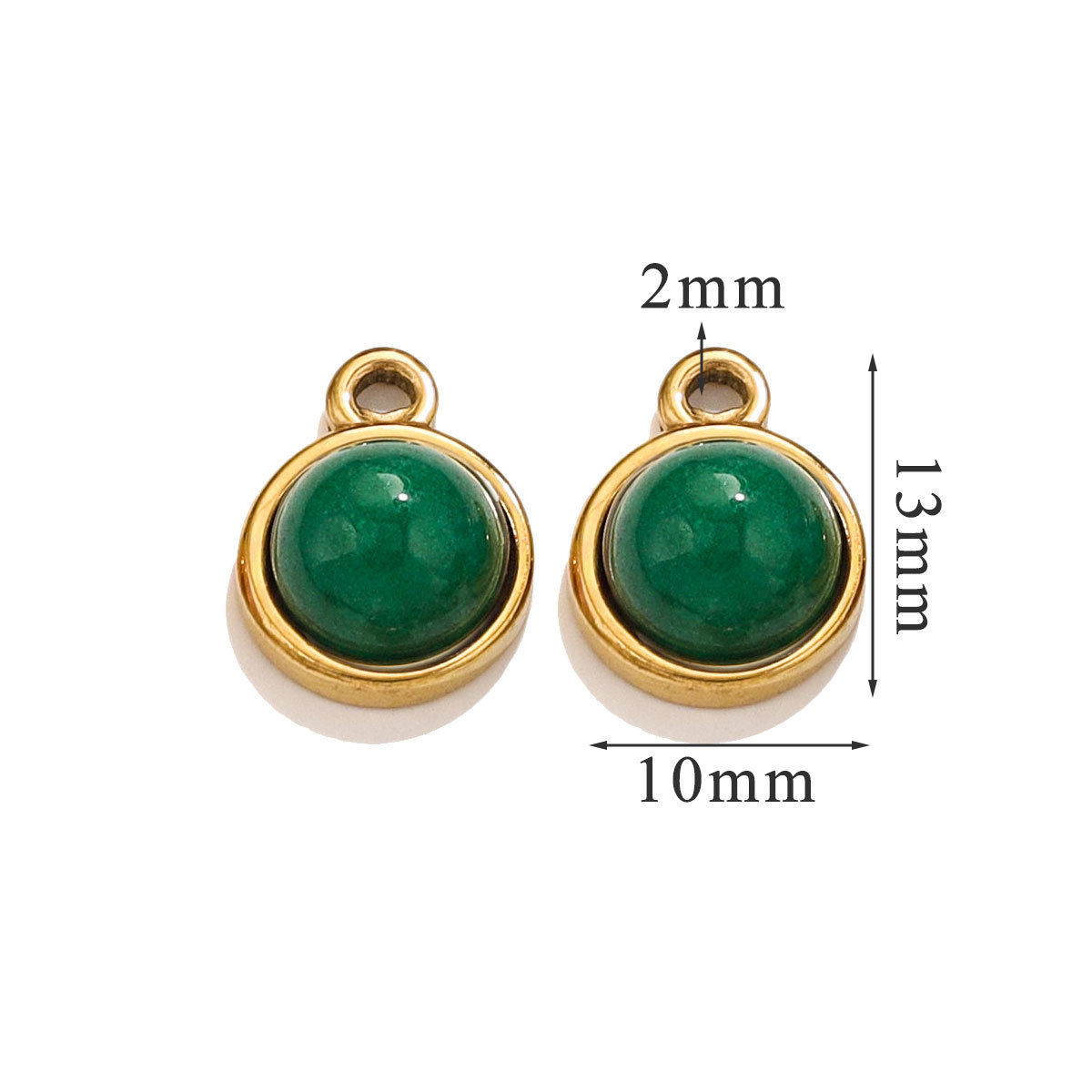 Trompeta - ágata verde