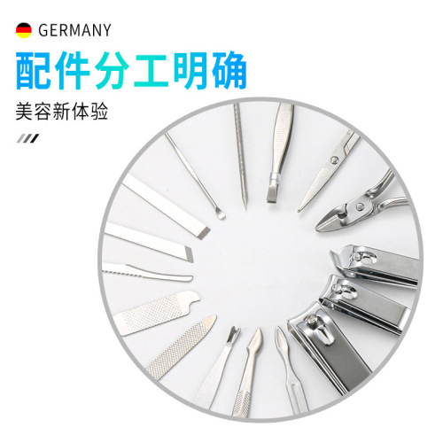 Factory direct selling nail clippers pedicure knife nail clipper set wholesale black nail clipper manicure tool set large size