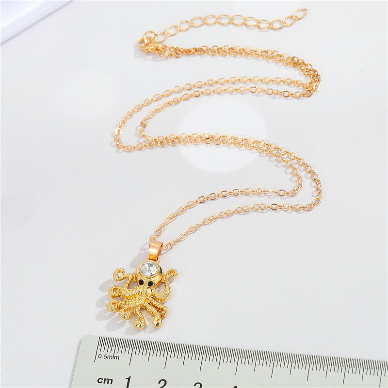 Nihaojewelry Fashion Creative Octopus Diamond Necklace Wholesale Jewelry display picture 2