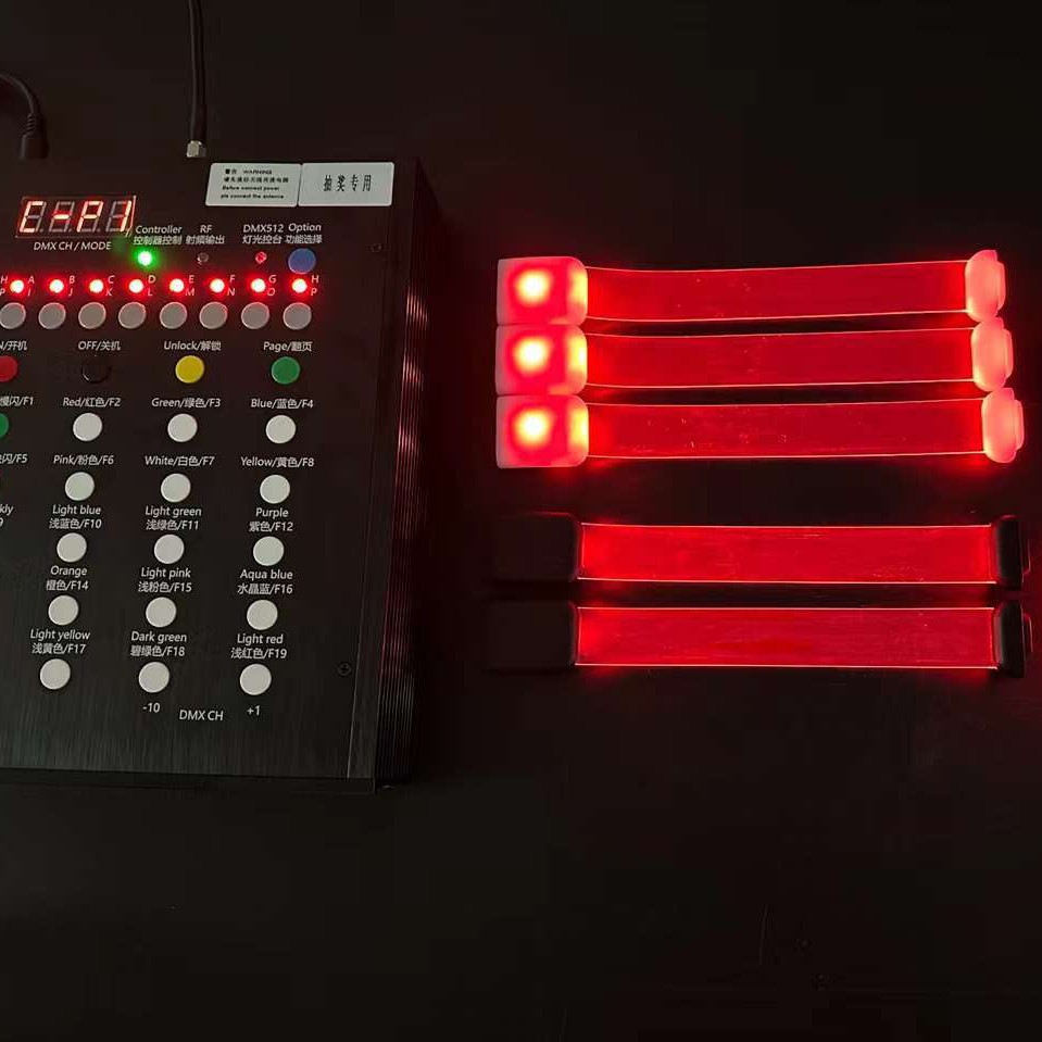 Pulsera luminosa 15 colores control remoto intermitente transformación DMX apoyo atmósfera accesorios reunión anual fiesta fiesta regalo de celebración