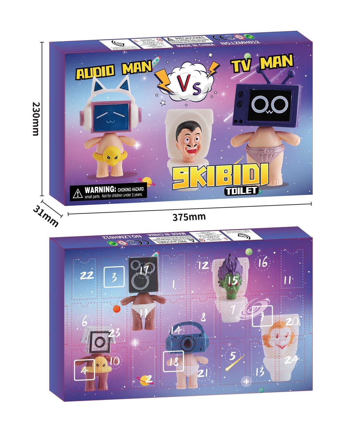 화장실 남자 24피스 블라인드 박스 드로우 패키지 LZMH012_A