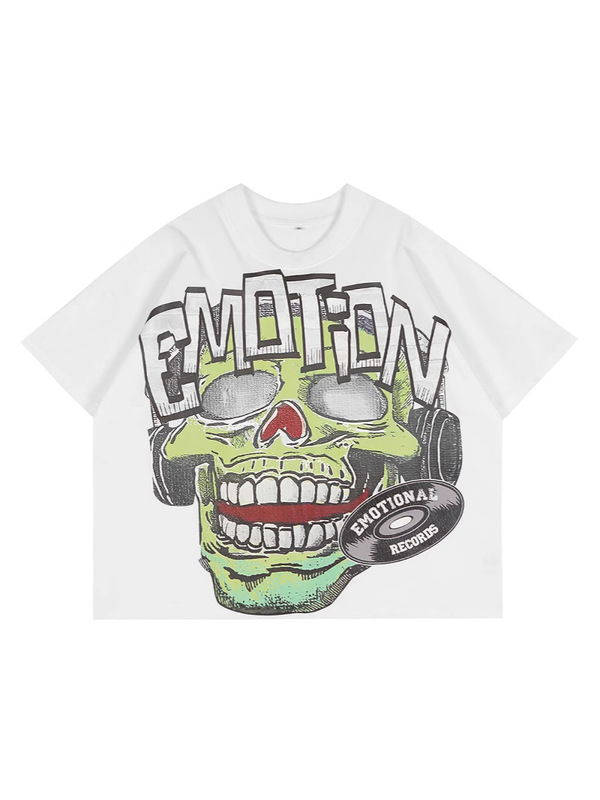 MIXED EMOTION 新作 25ss クロスボーダーホットダイヤモンドプリント アメリカのトレンドブランド スポーツストリート ハイストリート 半袖Tシャツ|undefined