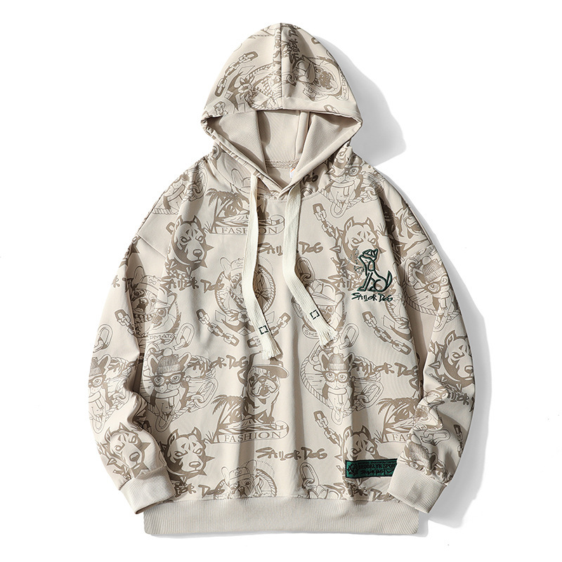 2024 New Autumn Couple Men's and Women's Same Style Sweatshirts Korean Style Trendyy Hooded Casual Pullover Sweatshirt Jacket Cross-Border